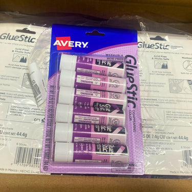 Avery Washable Acid Free Non Toxic Glue Stic Disappearing Color